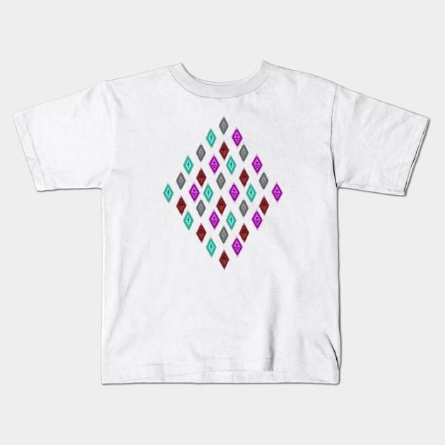 Diamond Elements Kids T-Shirt by magicmirror